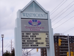 Westmount Mall has plenty to offer including the Cineplex Odeon 