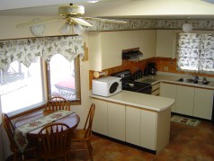 Eat in kitchen with windowed eating area. 