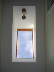 Enjoy the natural light from the skylite in the upper hallway 
