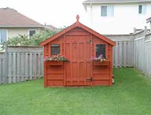 Attractive storage shed for all your gardening needs